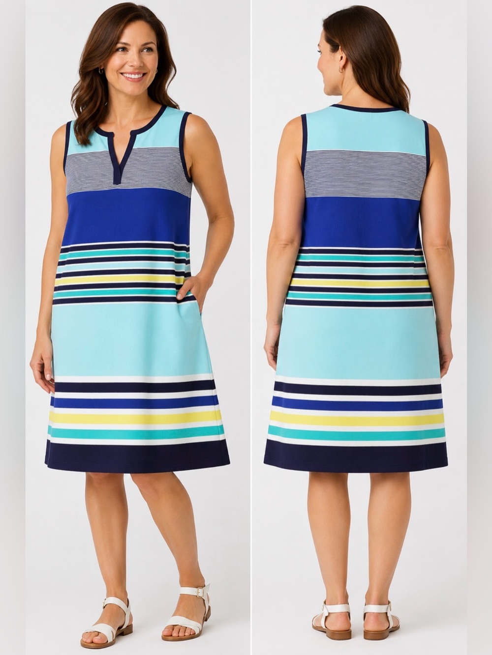 Liz Claiborne Weekend Sleeveless Shift Dress - NWT - Size M